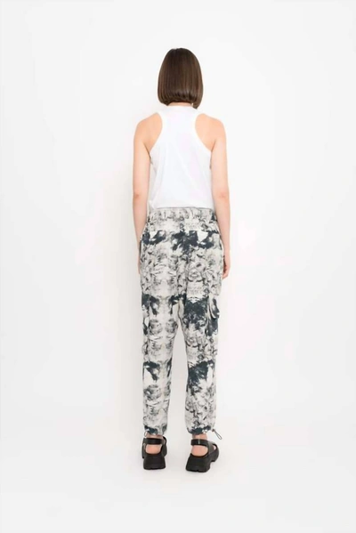 Shop Uma Printed Modal Sport Pant In White/black In Multi