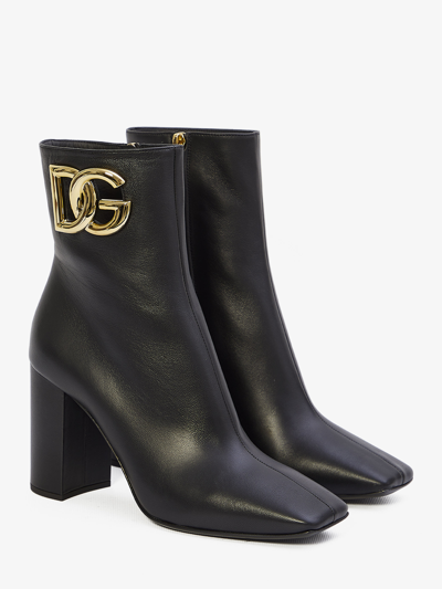 Shop Dolce & Gabbana Jackie 90 Ankle Boots In Black