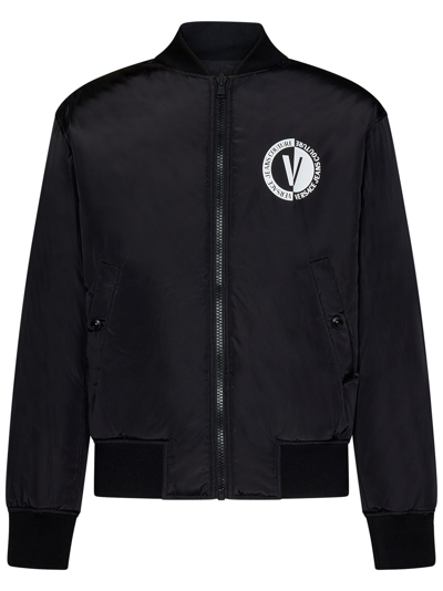 Shop Versace Jeans Couture Chain Couture Jacket In Black