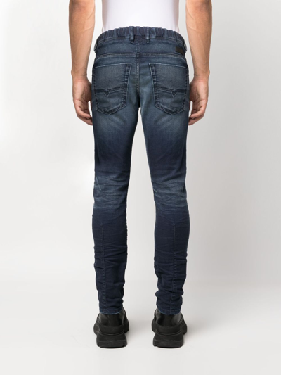 Shop Diesel E-krooley Straight-leg Jeans In Blue