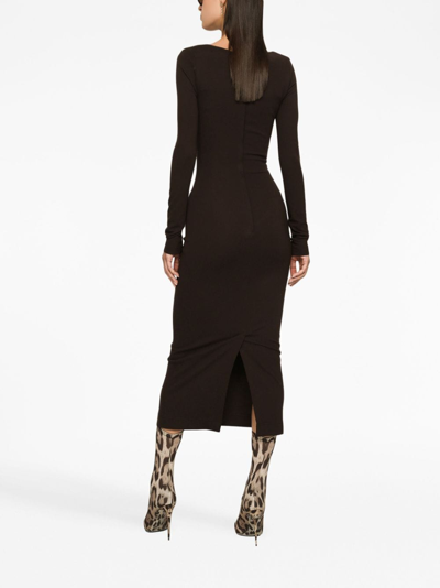 Dolce & Gabbana Synthetic Fibers Dress In Black