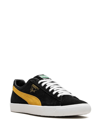 Shop Puma Clyde Og Suede Sneakers In Black