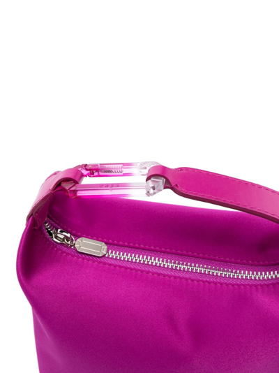Eéra Moon Satin Top-handle Bag In Purple