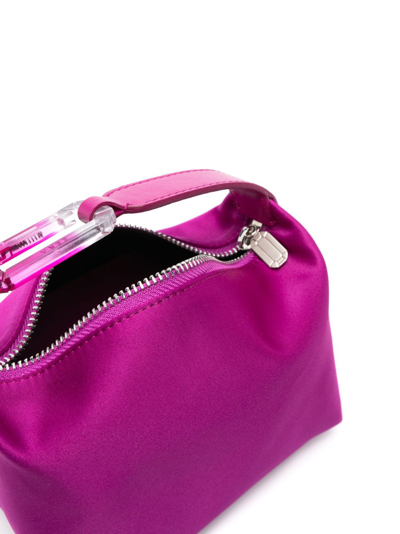 Shop Eéra Moon Satin Top-handle Bag In Purple