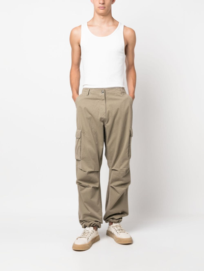 Coperni Cargo Straight-leg Trousers In Neutrals
