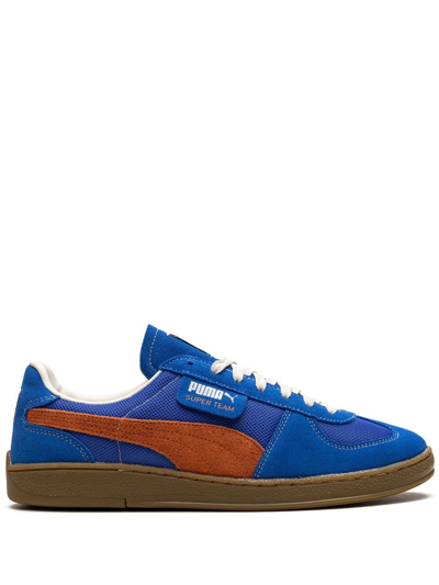 Shop Puma Super Team Handy Sneakers In Blue