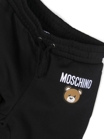 Shop Moschino Teddy Bear-motif Cotton Tracksuit In Black