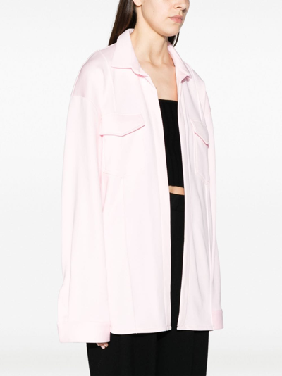 Shop Styland Long-sleeve Cotton Shirt In Pink