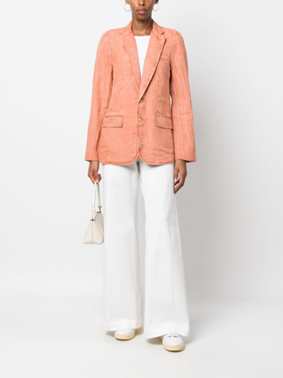 Polo Ralph Lauren High-waisted Stretch-cotton Palazzo Pants In White