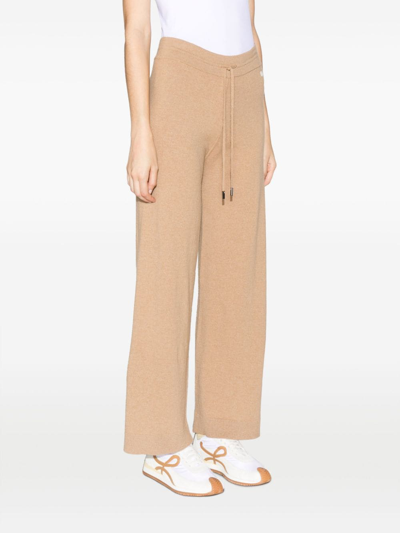 Shop Woolrich Straight-leg Track Pants In Brown