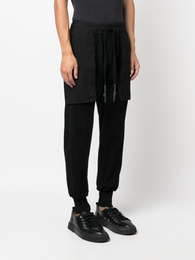 Shop Isaac Sellam Experience 69 Lc Logo-plaque Track Pants In Black
