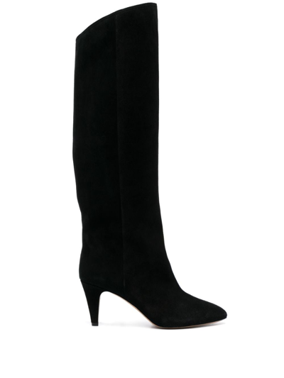 Shop Isabel Marant Lispa 85mm Pointed-toe Boots In Schwarz