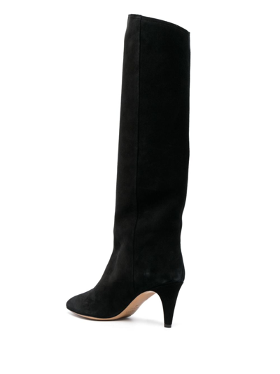 Shop Isabel Marant Lispa 85mm Pointed-toe Boots In Schwarz