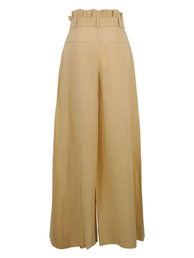 Ulla Johnson Gitana Tie-waist Palazzo Pants In Nude