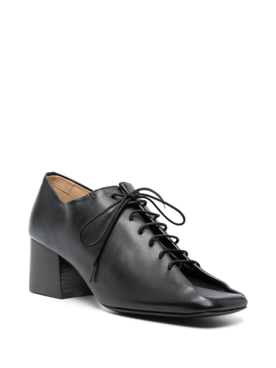 Shop Lemaire Souris 60mm Leather Brogues In Schwarz
