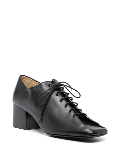 Lemaire Souris Derby Leather Pumps In Schwarz