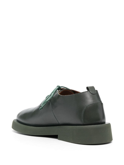 Shop Marsèll Leather Derby Shoes In Green