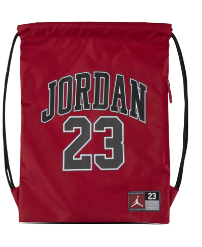 Shop Jordan Little Boys Jersey Gym Sack Bag In Gym Red