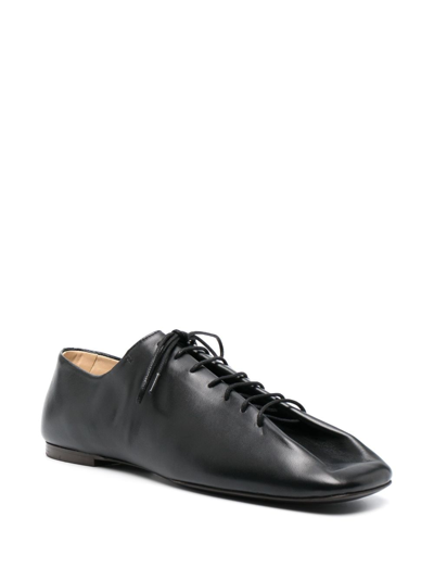 Shop Lemaire Souris Square-toe Brogues In Black