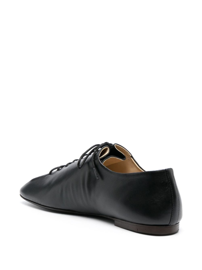 Shop Lemaire Souris Square-toe Brogues In Black