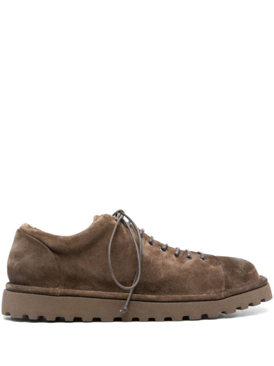 Shop Marsèll Suede Lace-up Sneakers In Brown