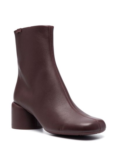 Camper Nkini 65mm Ankle Boots In Brown