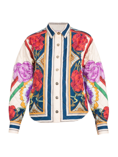 Shop La Doublej Women's Edie Floral Quilted Jacket In Foulard Liberty Piazzato