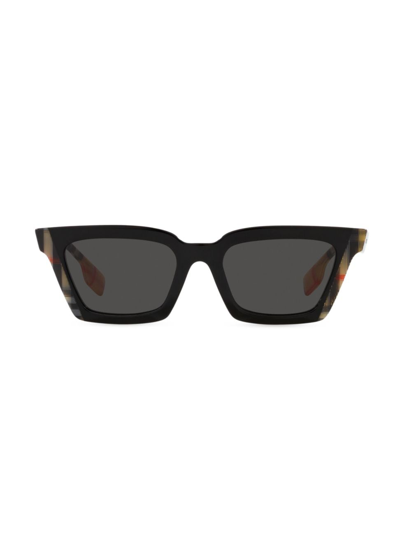 Shop Burberry Women's Briar 52mm Cat Eye Sunglasses In Grey