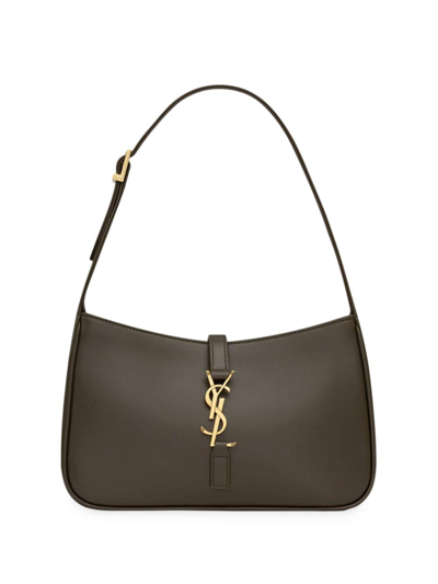 Shop Saint Laurent Women's Le 5 À 7 Hobo Bag In Smooth Leather In Light Musk