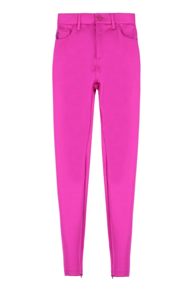 Shop Balenciaga Stretch Skinny Trousers In Rosa