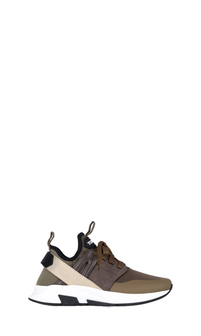 Shop Tom Ford Sneakers In Militare