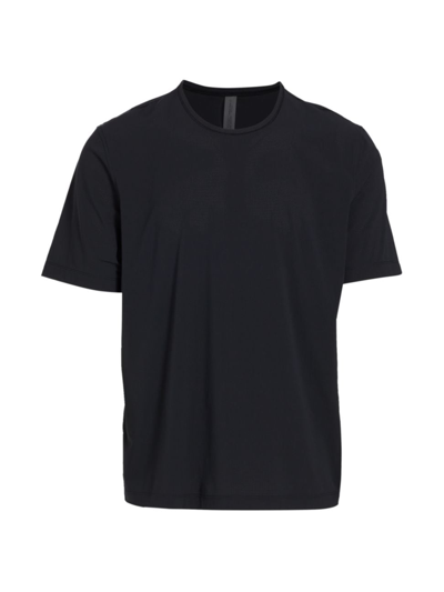 Shop Outdoor Voices Men's Gridtek Breezy Short-sleeve T-shirt In Black