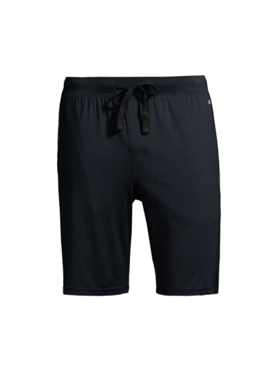 Shop Mack Weldon Men's Silver Pajama Shorts In True Black