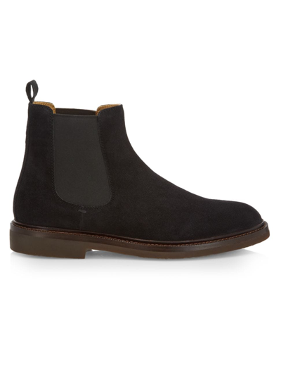 Shop Brunello Cucinelli Men's Chelsea Leather Ankle Boots In Black