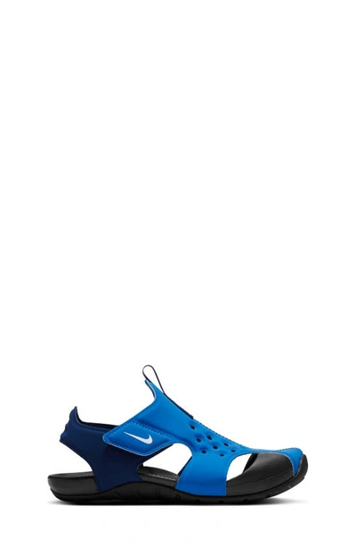 Shop Nike Sunray Protect 2 Sandal In Signal Blue/ White/ Black