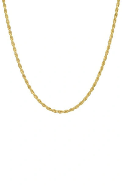 Queen Jewels 14k Gold Plated Sterling Silver Twisted Chain Necklace In Gold