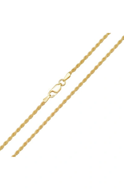 Queen Jewels 14k Gold Plated Sterling Silver Twisted Chain Necklace In Gold