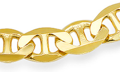 Shop Queen Jewels Sterling Silver Italian Mariner Chain Bracelet In Gold