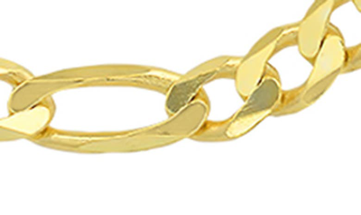 Queen Jewels Italian Figaro Chain Necklace In Gold