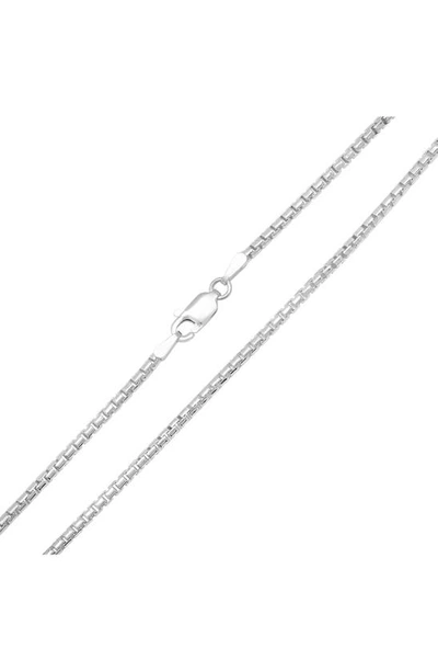 Queen Jewels Italian Chain Necklace In Silver