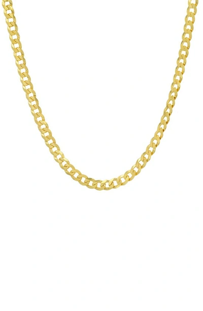 Shop Queen Jewels Sterling Silver Italian Miami Cuban Curb Chain Necklace In Gold