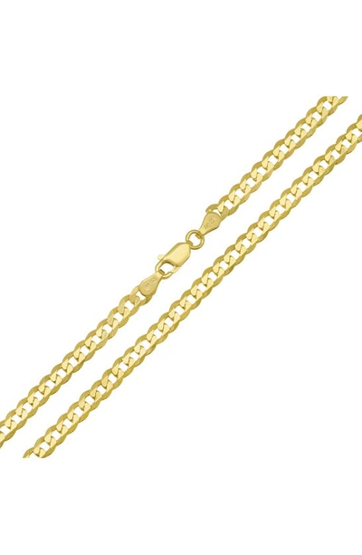 Queen Jewels Italian Curb Chain Necklace In Gold