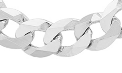 Queen Jewels Thick Italian Curb Chain Necklace In Silver