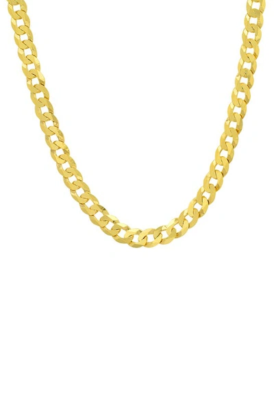 Shop Queen Jewels Sterling Silver Thick Italian Miami Cuban Curb Chain Necklace In Gold