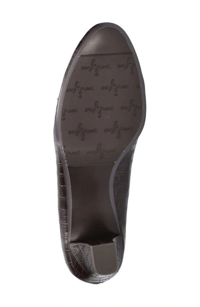 Easy Street Ballari Round Toe Pump In Brown Croco