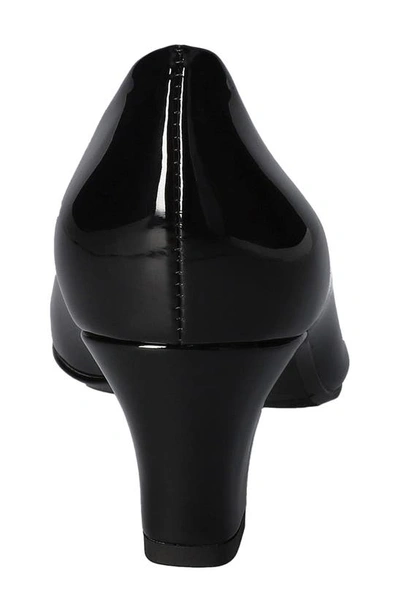 Shop Easy Street Ballari Round Toe Pump In Black Patent