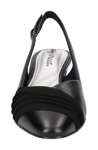 Easy Street Bates Womens Slip On Dressy Slingback Heels In Black