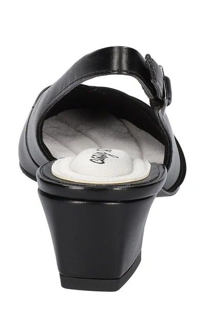 Easy Street Bates Womens Slip On Dressy Slingback Heels In Black