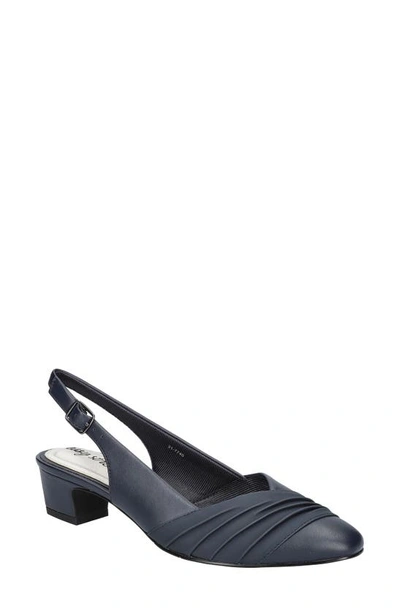 Shop Easy Street Bates Slingback Pump In Navy