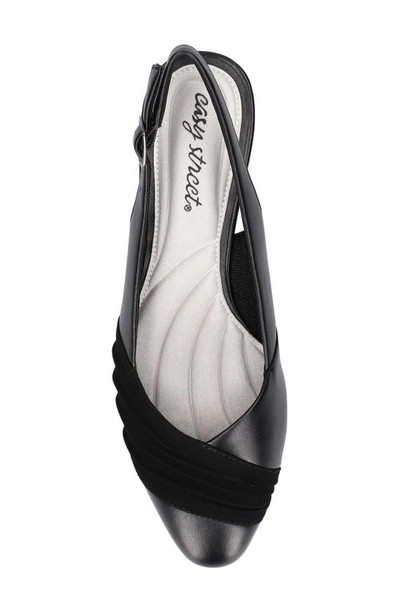 Easy Street Bates Womens Slip On Dressy Slingback Heels In Black